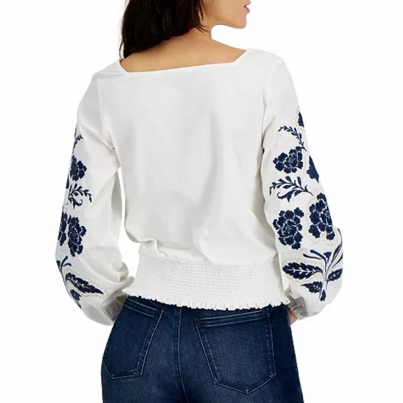 INC International Concepts Floral Embroidered Top - Picture 2 of 10